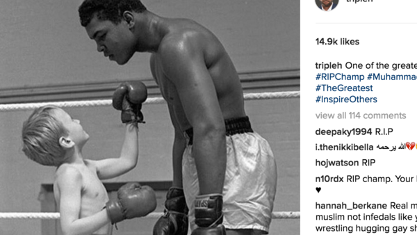 Muhammad Ali Triple H Instagram