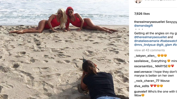 Maryse Eva Marie Baywatch Instagram
