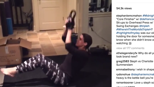 Stephanie McMahon Workout Instagram
