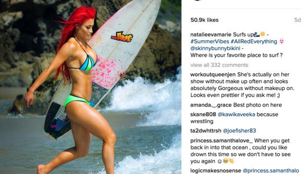 Eva Marie Surfing Instagram