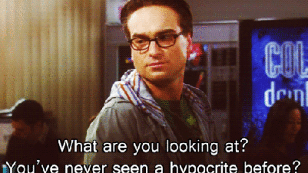 Big Bang Theory Hypocrite