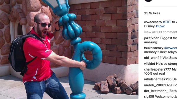 Cesaro Lamp Post Instagram