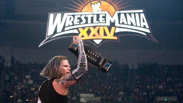 Jeff Hardy WrestleMania XXIV logo Intercontinental Champion