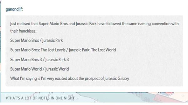 Jurassic Mario Theory
