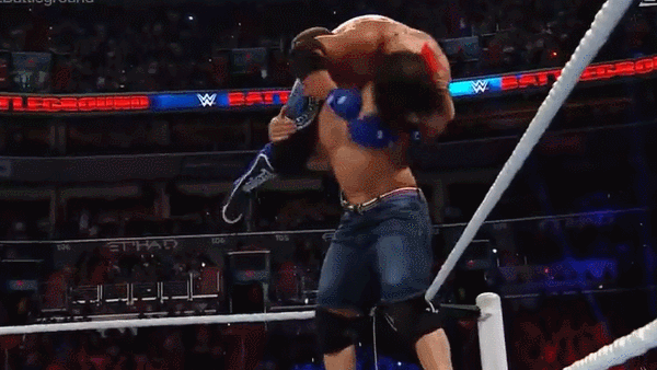 John Cena Top Rope Aa Aj Styles