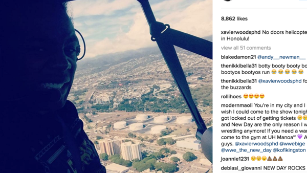 Xavier Woods Helicopter