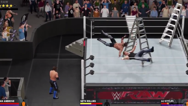 WWE 2K17 Ladder Aerial