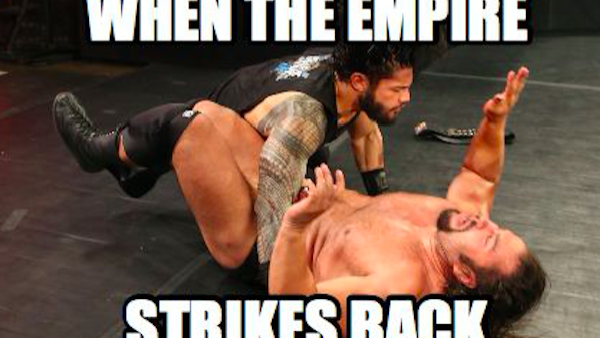 Rusev and Roman Reigns