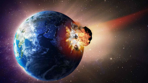 Asteroid Hitting Earth