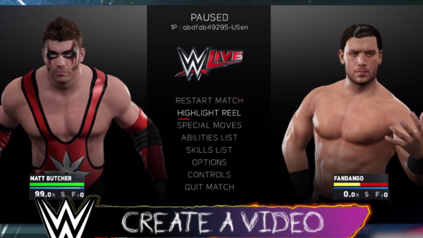 WWE 2K17 Create a Video