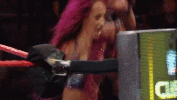 Sasha Double Knees Bayley Clash Of Champions