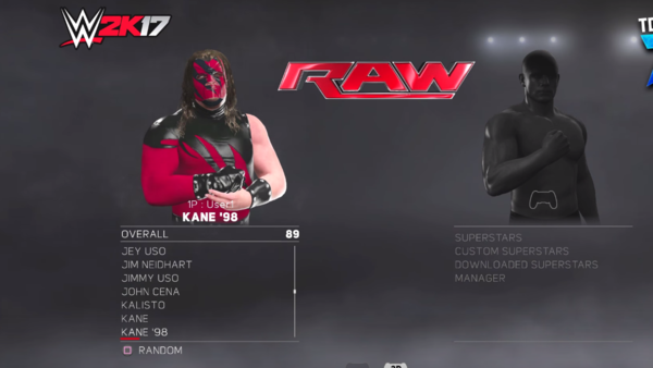Kane 98 WWE 2K17