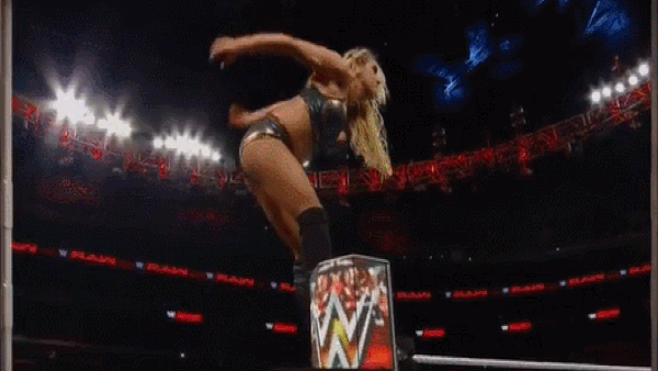 Charlotte Sasha Banks Corkscrew Moonsault