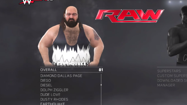 Earthquake WWE 2K17