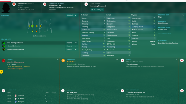 Jesus Vallejo FM 2017