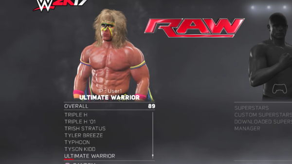 Ultimate Warrior WWE 2k17