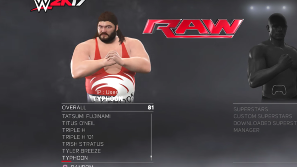 Typhoon WWE 2K17