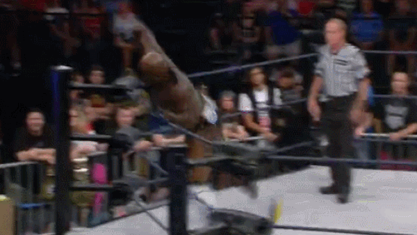 Moose Dive On Lashley