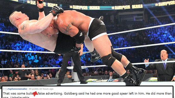 WWE Survivor Series Brock Lesnar Bill Goldberg