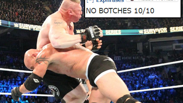 WWE Survivor Series Brock Lesnar Bill Goldberg