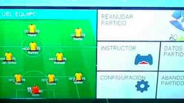 FIFA Pause Menu