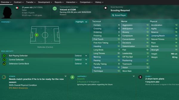 Daniele Rugani FM 2017