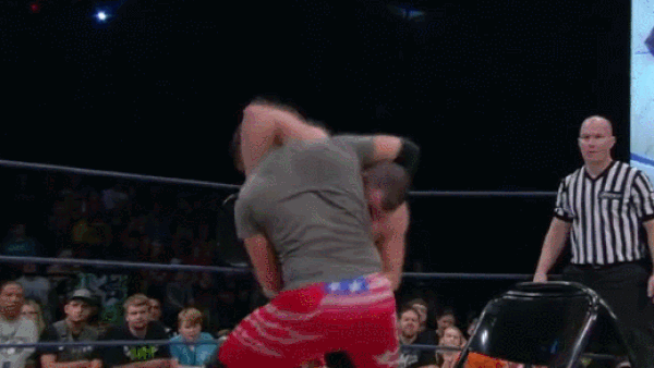 Eddie Edwards Suplex Chairs Kingston