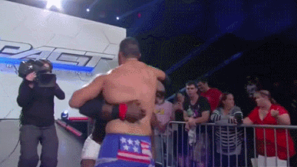 Lashley Suplex Edwards On Ramp