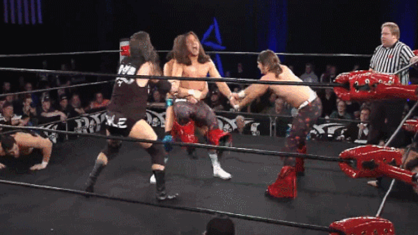 Triple German Suplexes