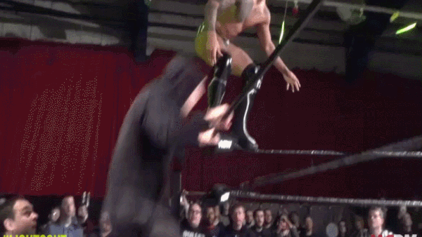 Ospreay Top Rope Ace Crusher Ricochet