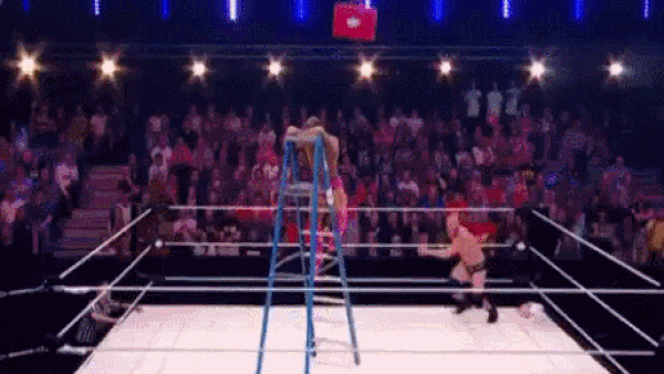 Cj Banks Suplex Off Ladder