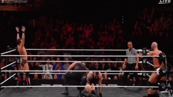 Peyton Billie Suplex Nikki Cross Table