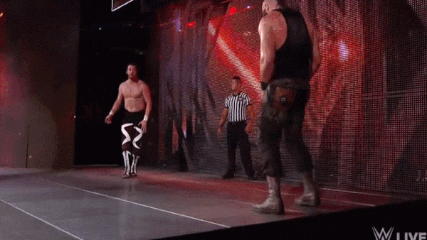 Zayn Crossbody Strowman Off Stage