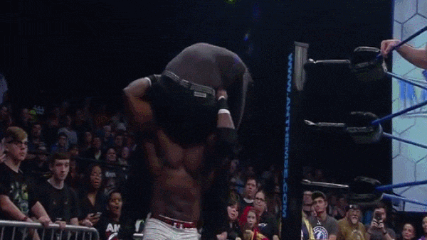 Lashley Powerbomb Jeff Hardy Steps