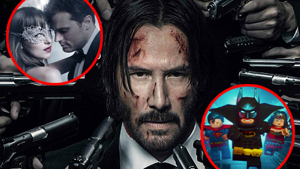 John Wick Chapter Two Lego Batman Movie Fifty Shades Darker