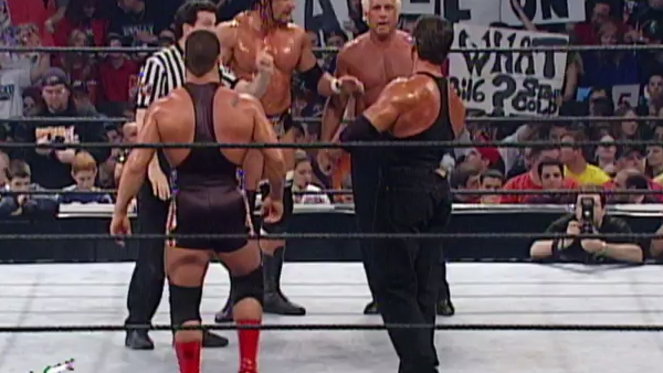 Triple H Ric Flair Kurt Angle Vince McMahon