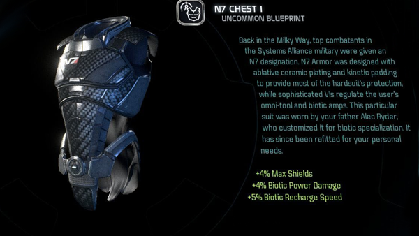 mass effect andromeda n7 armour
