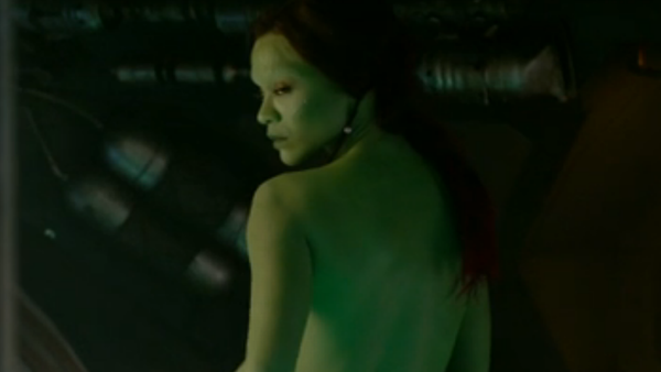 Guardians Of The Galaxy Zoe Saldana Grab