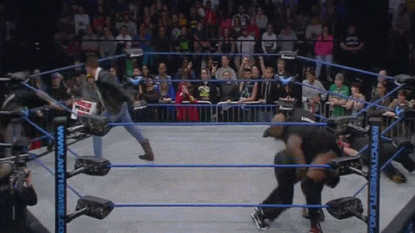 Moose Powerbomb Security Out Of Ring