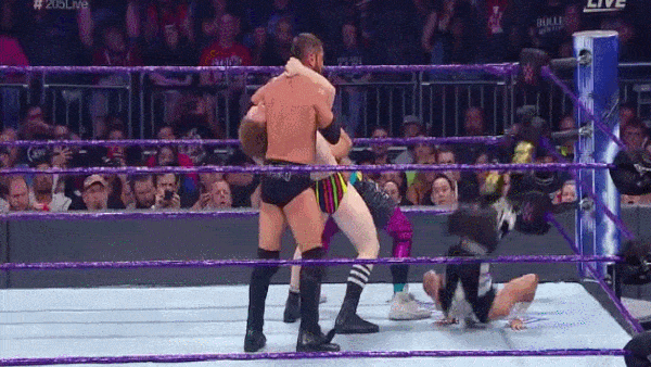 Mustafa Ali Rolling Neckbreaker On 3