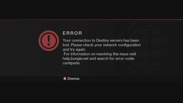 destiny error code