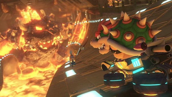 Bowsers castle mario kart 8