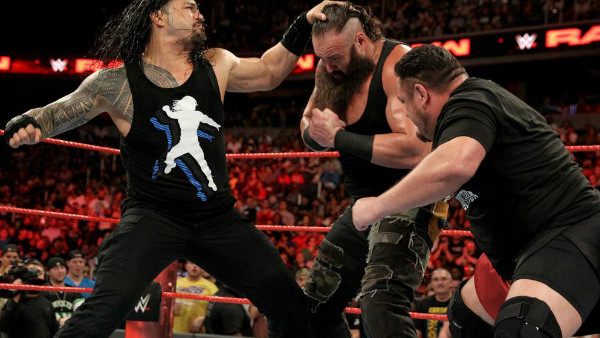 Samoa Joe Braun Strowman Roman Reigns