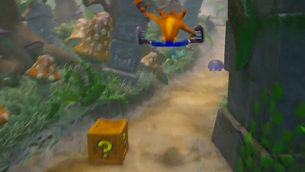 Crash Bandicoot split jump