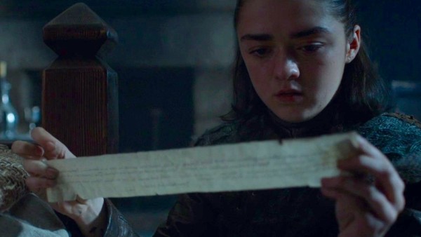 Arya Scroll Game Of Thrones