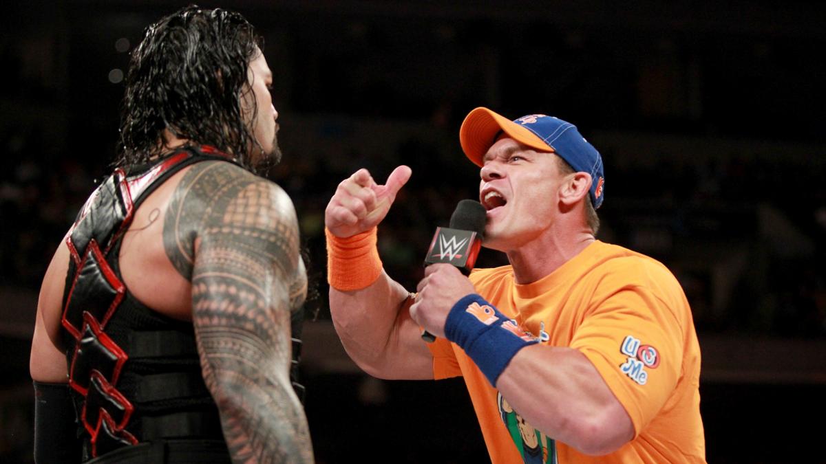 john cena roman reigns