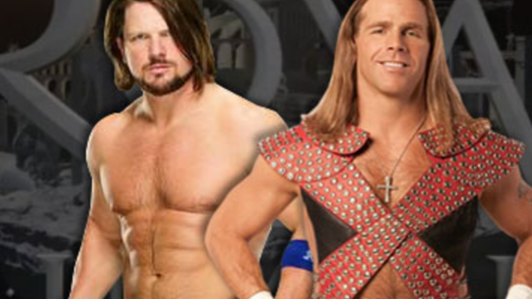 aj styles shawn michaels