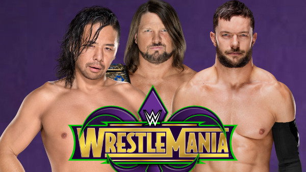Aj Styles Shinsuke Nakamura Finn Balor Wrestlemania 34