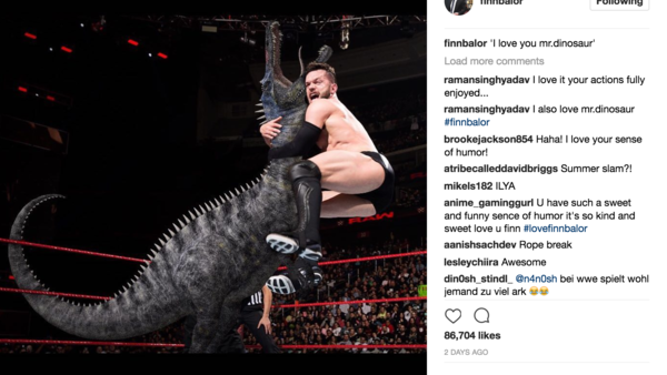Finn Balor Dinosaur