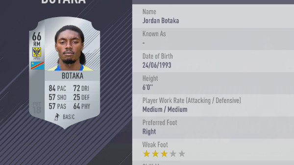 FIFA 18 Botaka